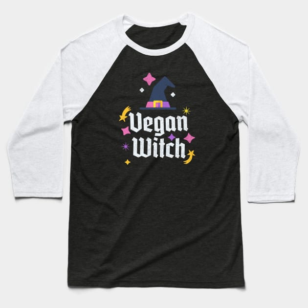 Vegan Witch, Vegan Halloween, Witchy Vegan, Funny Vegan Gifts Baseball T-Shirt by KindWanderer